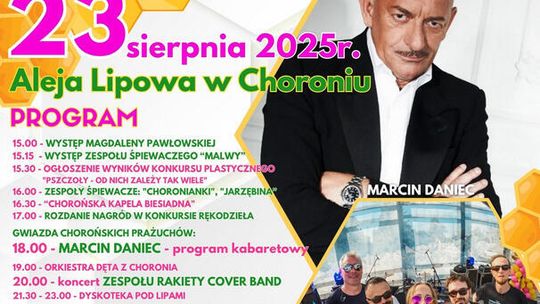 Marcin Daniec wystąpi w Choroniu. CHOROŃ ZAPRASZA NA PRAŻUCHY