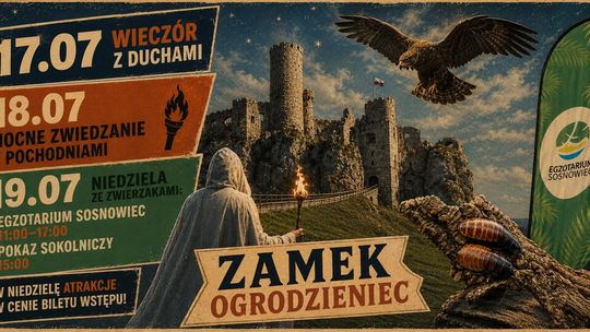 Duchy, pochodnie i egzotyczne zwierzęta. Wekend na Zamek Ogrodzieniec