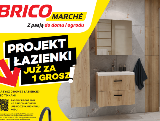 BricoMarche Myszków kusi projektem łazienki za grosz! Nowa gazetka z promocjami