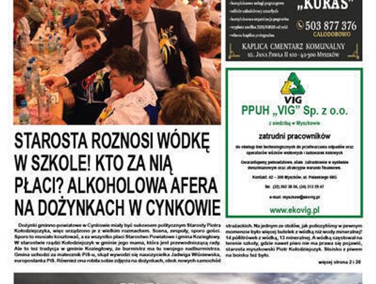 DOŻYNKI BĘDĄ BEZALKOHOLOWE? TO BYŁBY CHYBA PIERWSZY PRZYPADEK!