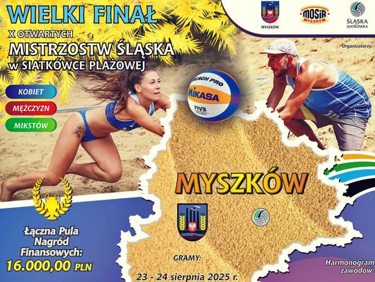 Finał Śląska w siatkówce plażowej w Myszkowie