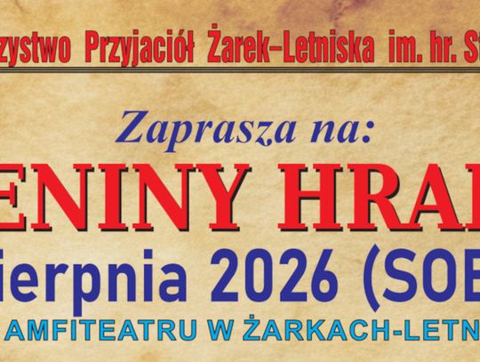 Imieniny Hrabiny. Towarzystwo Przyjaciół Żarek Lestisko ogłasza konkurs na strój z epoki!