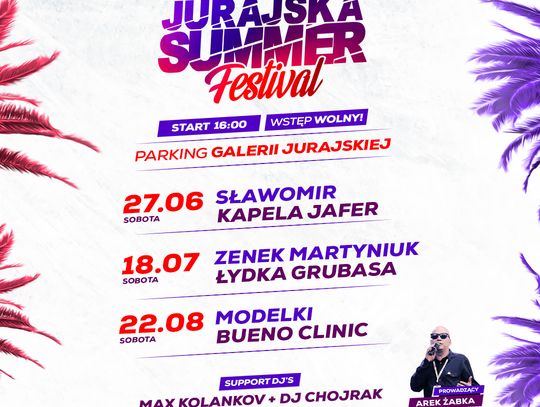 Jurajska Summer Festiwal ogłasza gwiazdy 3. edycji!