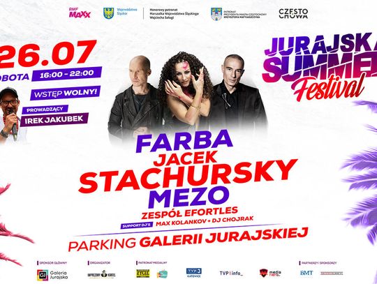 Mezo, Stachursky i Farba na scenie Jurajska Summer Festival. Druga odsłona już 26 lipca Mezo, Stachursky i Farba na scenie Jurajska Summer Festival. Druga odsłona już 26 lipca