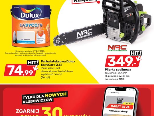 Najciekawsze oferty od 26-29 sierpnia. Tylko w Brico Marche Myszków!