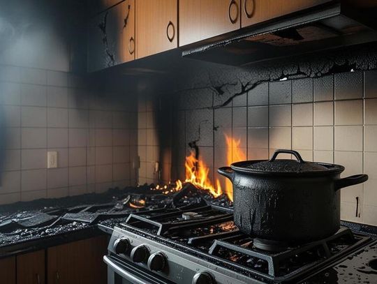 Pijany 35- latek zostawił garnek na gazie i zasnął