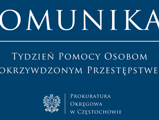 SKORZYSTAJ Z BEZPŁATNEJ POMOCY PRAWNEJ. TYDZIEŃ POMOCY OFIAROM PRZESTĘPSTW