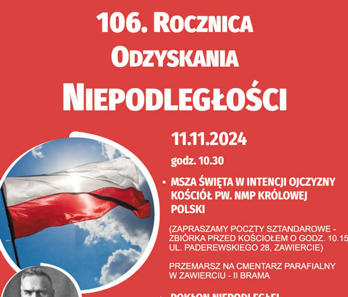 106. Rocznica Odzyskania Niepodległości