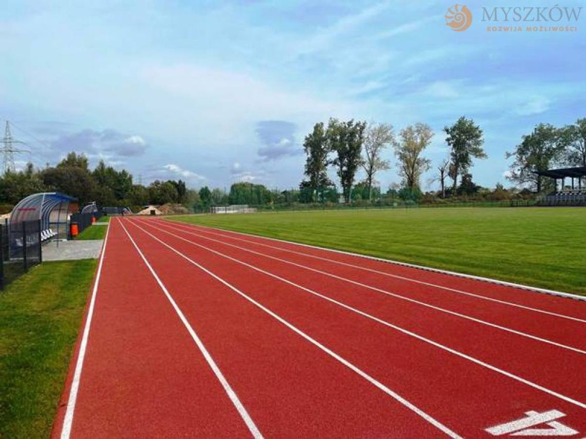 Bieżnia lekkoatletyczna na stadionie miejskim w Myszkowie już otwarta