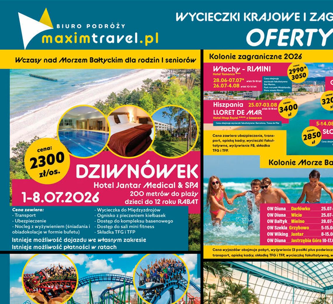 Biuro Podróży Maxim Travel pokazało ofertę wakacyjną Biuro Podróży Maxim Travel pokazało ofertę wakacyjną