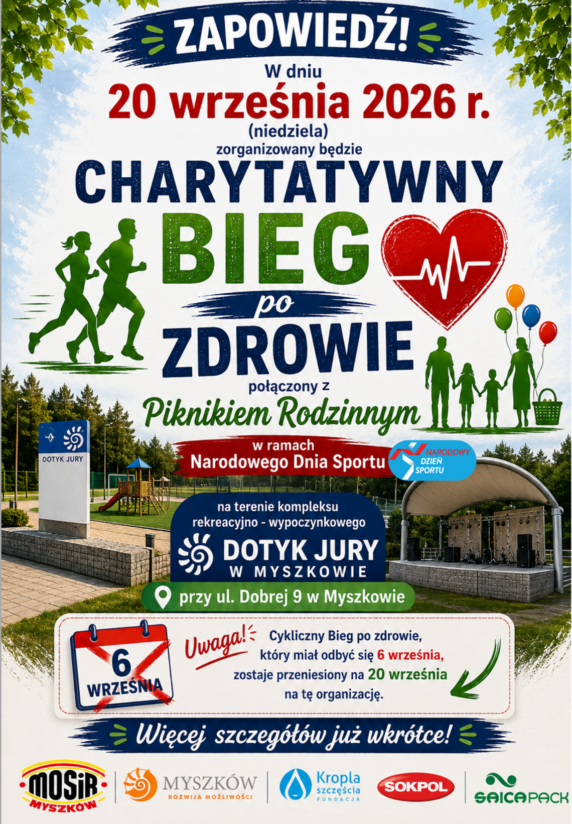 CHARYTATYWNY BIEG PO ZDROWIE. 20 września CHARYTATYWNY BIEG PO ZDROWIE. 20 września