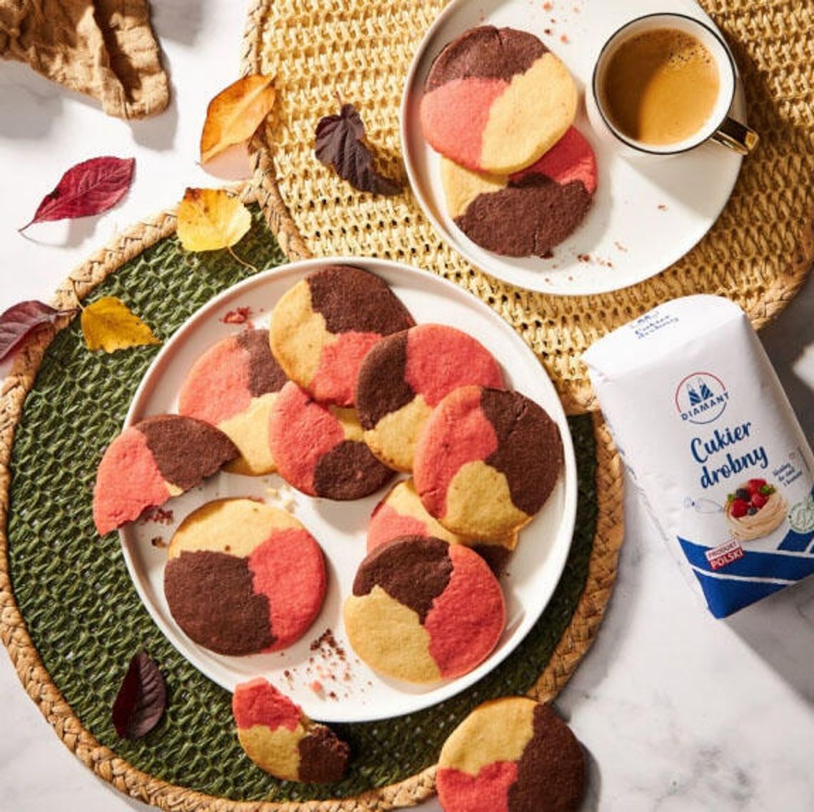 Ciasteczka neapolitańskie w jesiennych barwach