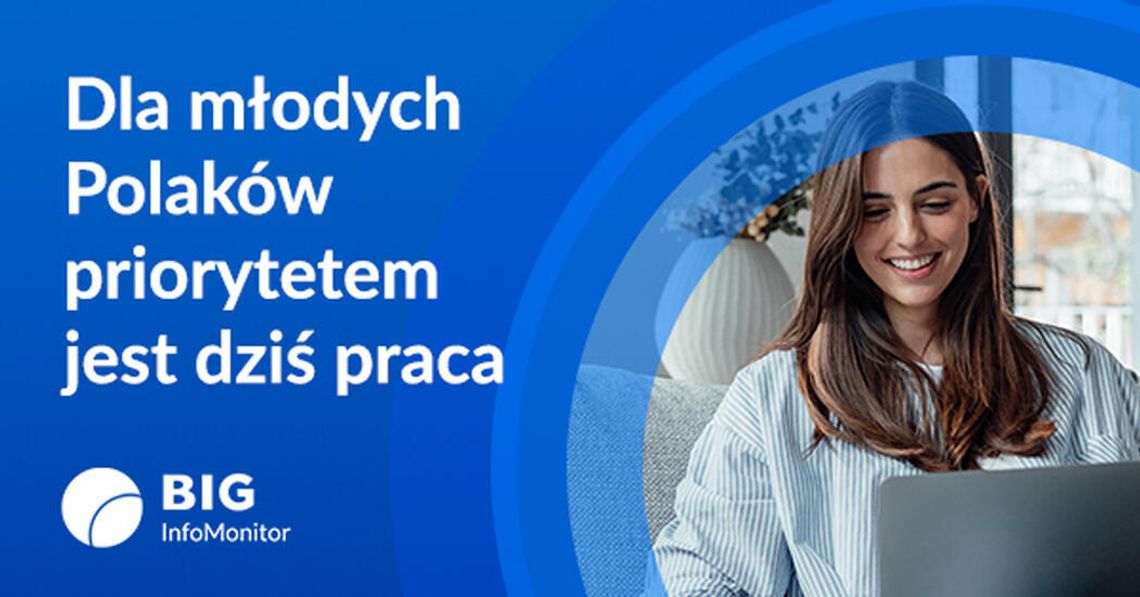 Dla młodych Polaków priorytetem jest dziś praca