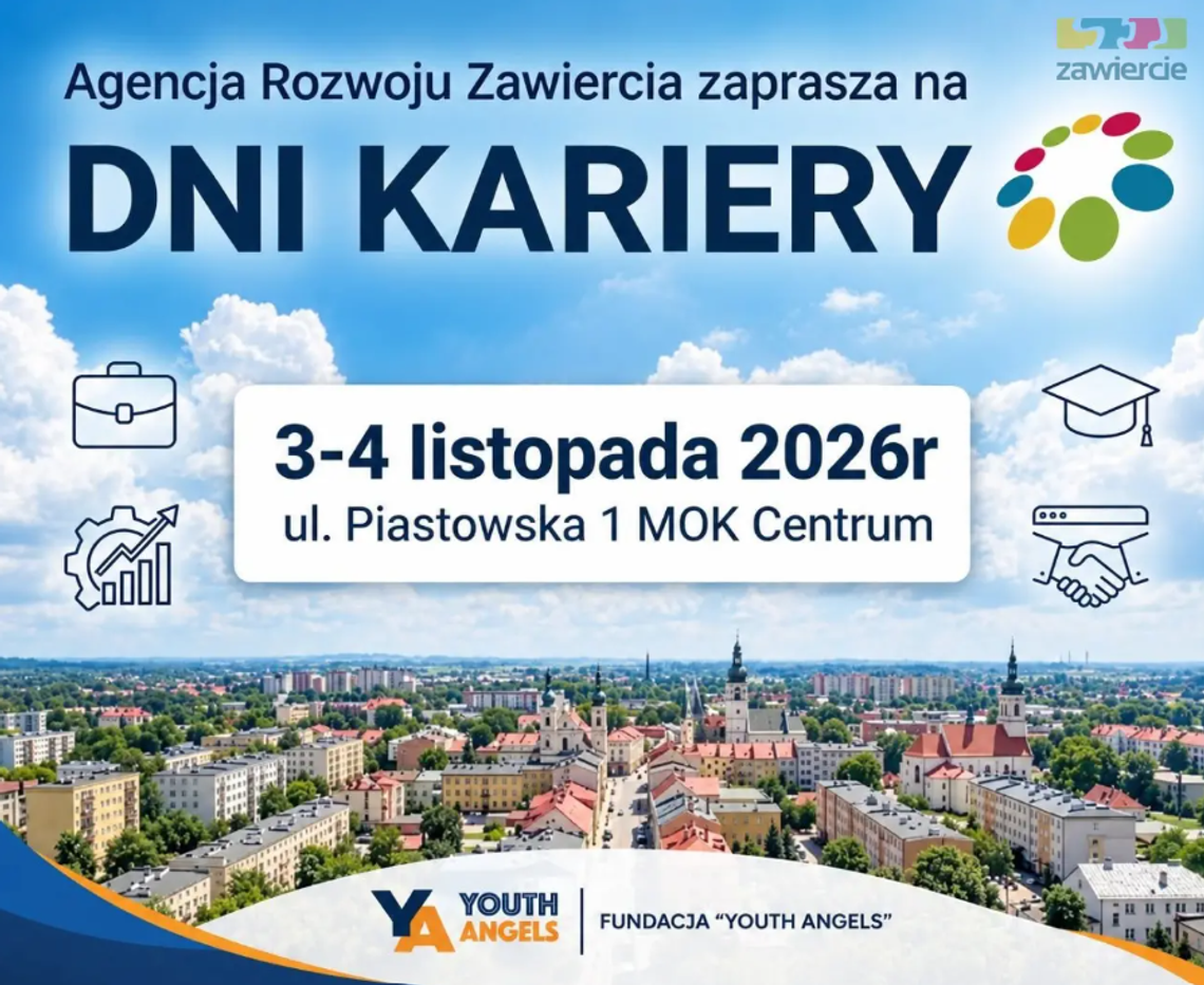 Dni Kariery 2026 w Zawierciu. Wydarzenie już 3-4 listopada Dni Kariery 2026 w Zawierciu. Wydarzenie już 3-4 listopada