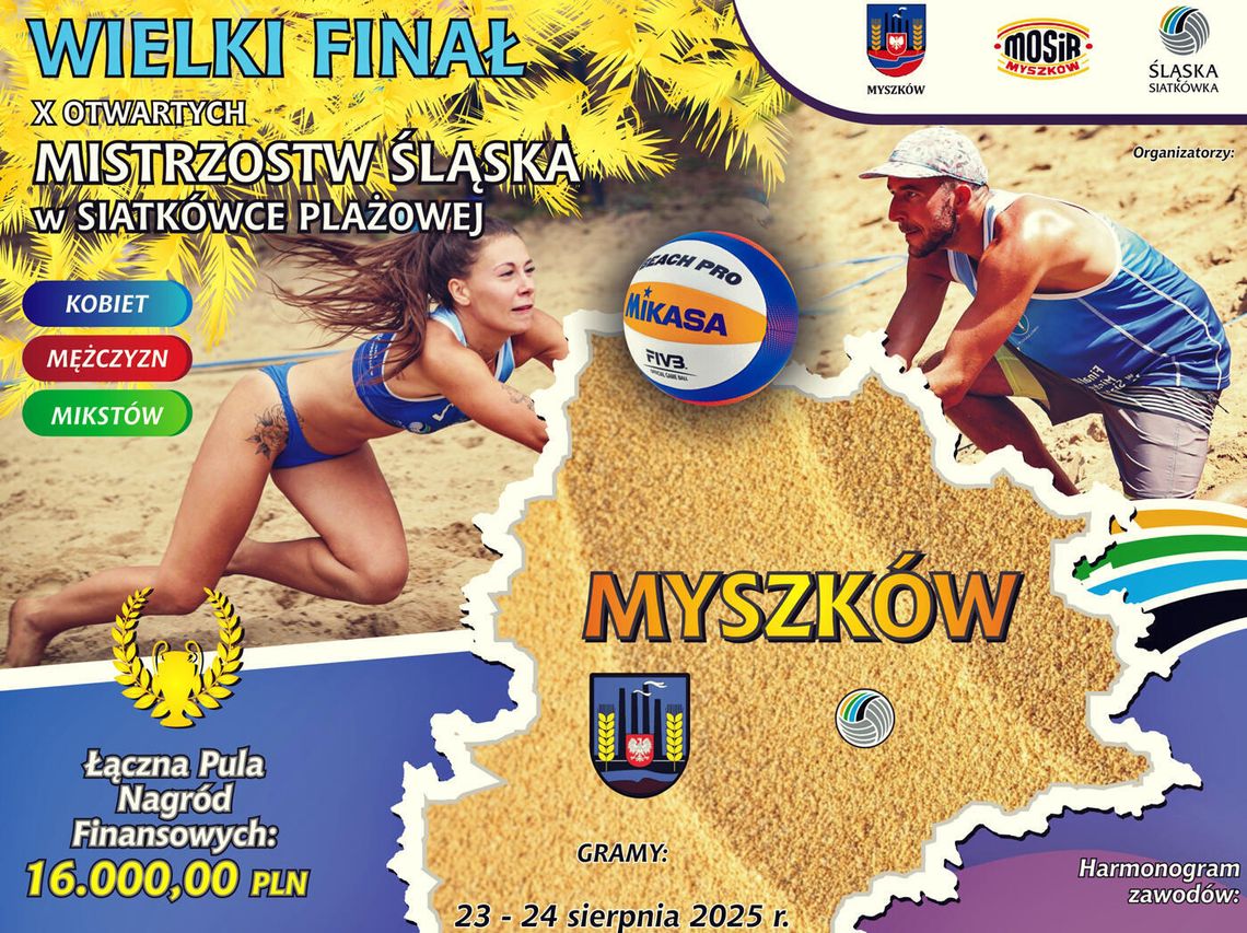 Finał Śląska w siatkówce plażowej w Myszkowie