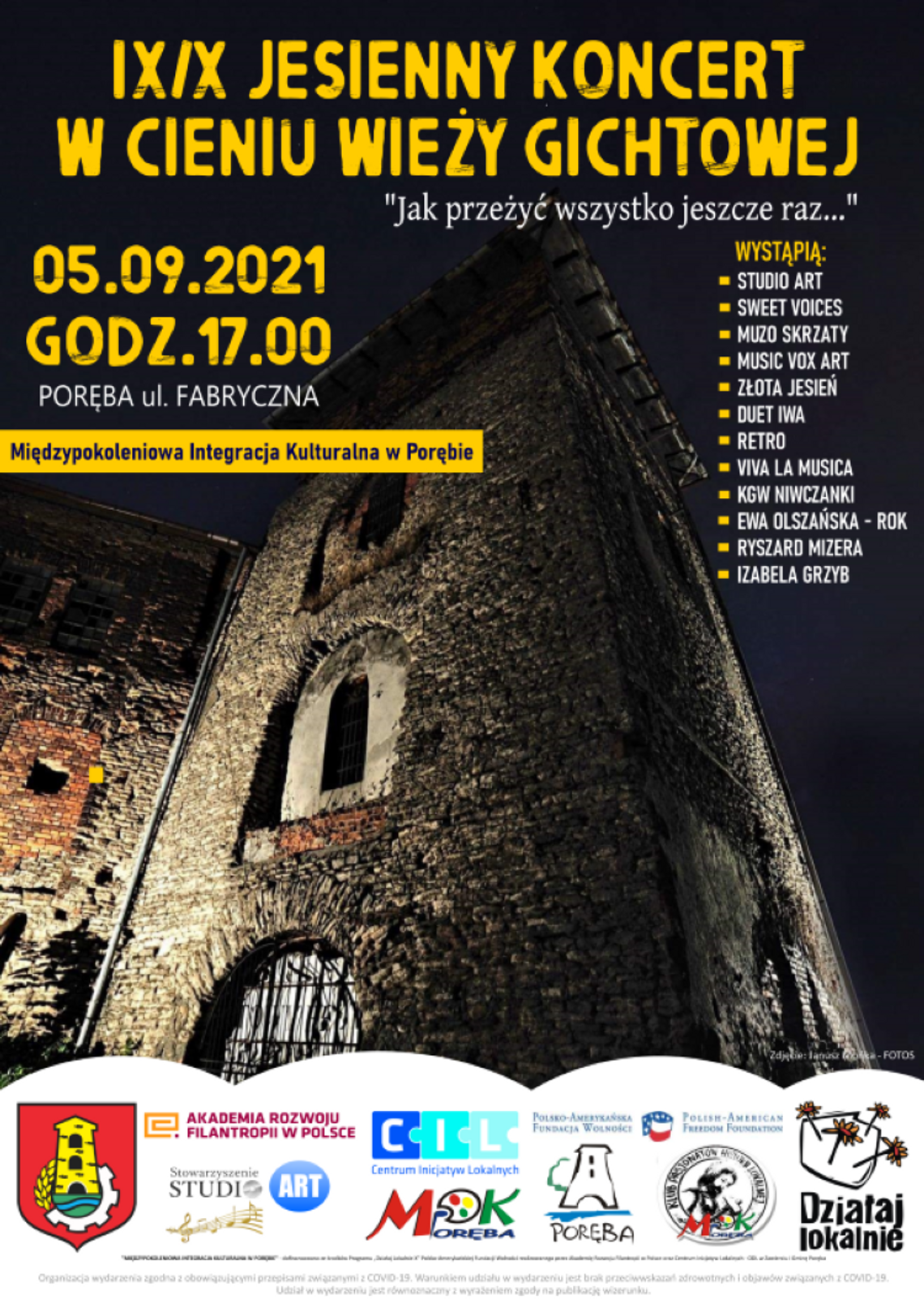 IX/X JESIENNY KONCERT W CIENIU WIEŻY GICHTOWEJ