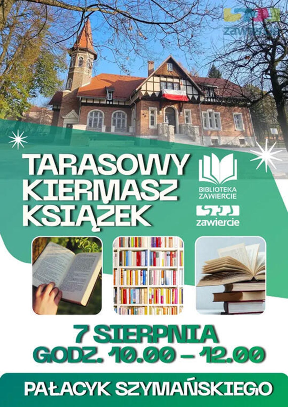 Kiermasz Książek w Pałacyku Szymańskiego