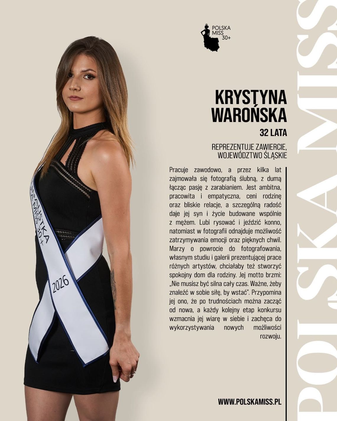 Krystyna Warońska z Zawiercia półfinalistką wyborów Polska Miss!