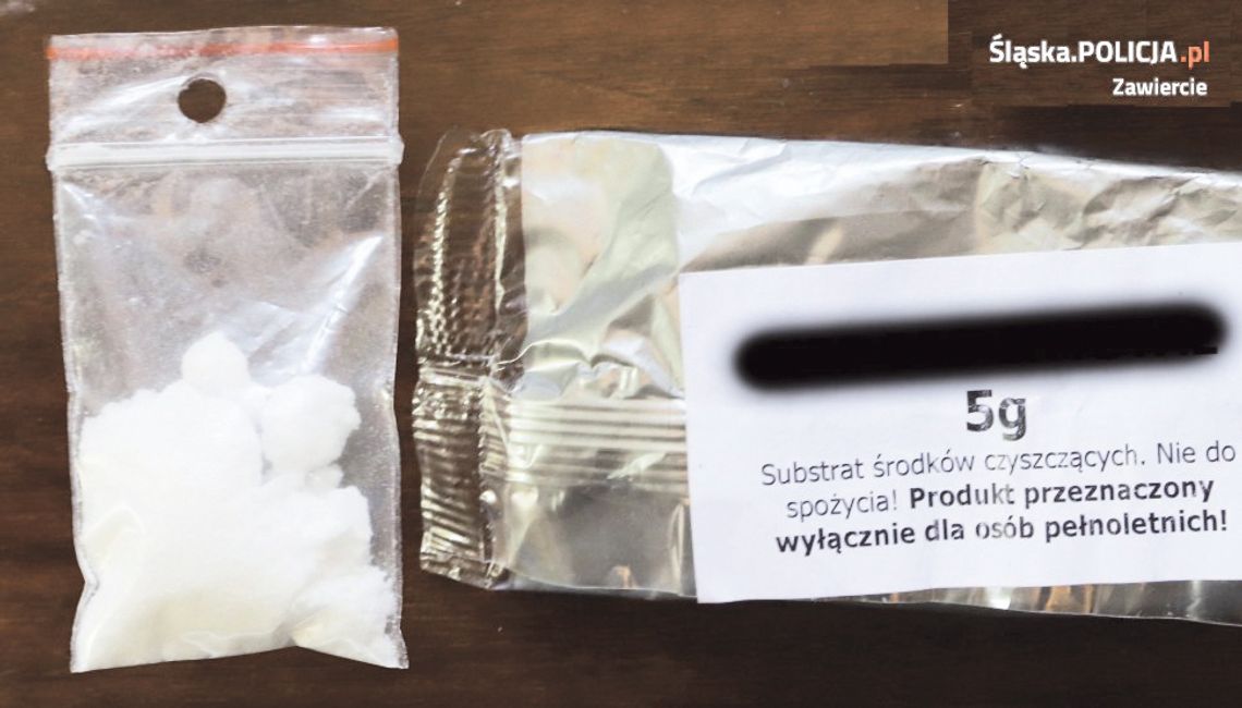 MŁODY ZAWIERCIANIN PODEJRZANY O ROZPROWADZANIE DOPALACZY