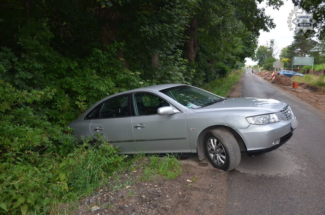 MYSZKÓW. PIJANY 22-LETNI KIEROWCA HYUNDAI'A, ZASNĄŁ ZA KIEROWNICĄ. POLICJANCI ZNALEŹLI GO W PRZYDROŻNYM ROWIE. ZDJĘCIE MYSZKÓW. PIJANY 22-LETNI KIEROWCA HYUNDAI'A, ZASNĄŁ ZA KIEROWNICĄ. POLICJANCI ZNALEŹLI GO W PRZYDROŻNYM ROWIE. ZDJĘCIE