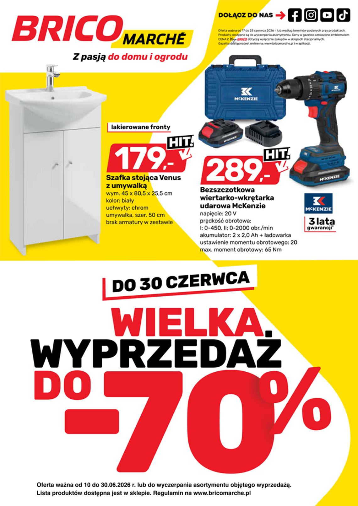 Największe hity cenowe Brico Marche 17-28.06. Poluj na okazje! Największe hity cenowe Brico Marche 17-28.06. Poluj na okazje!