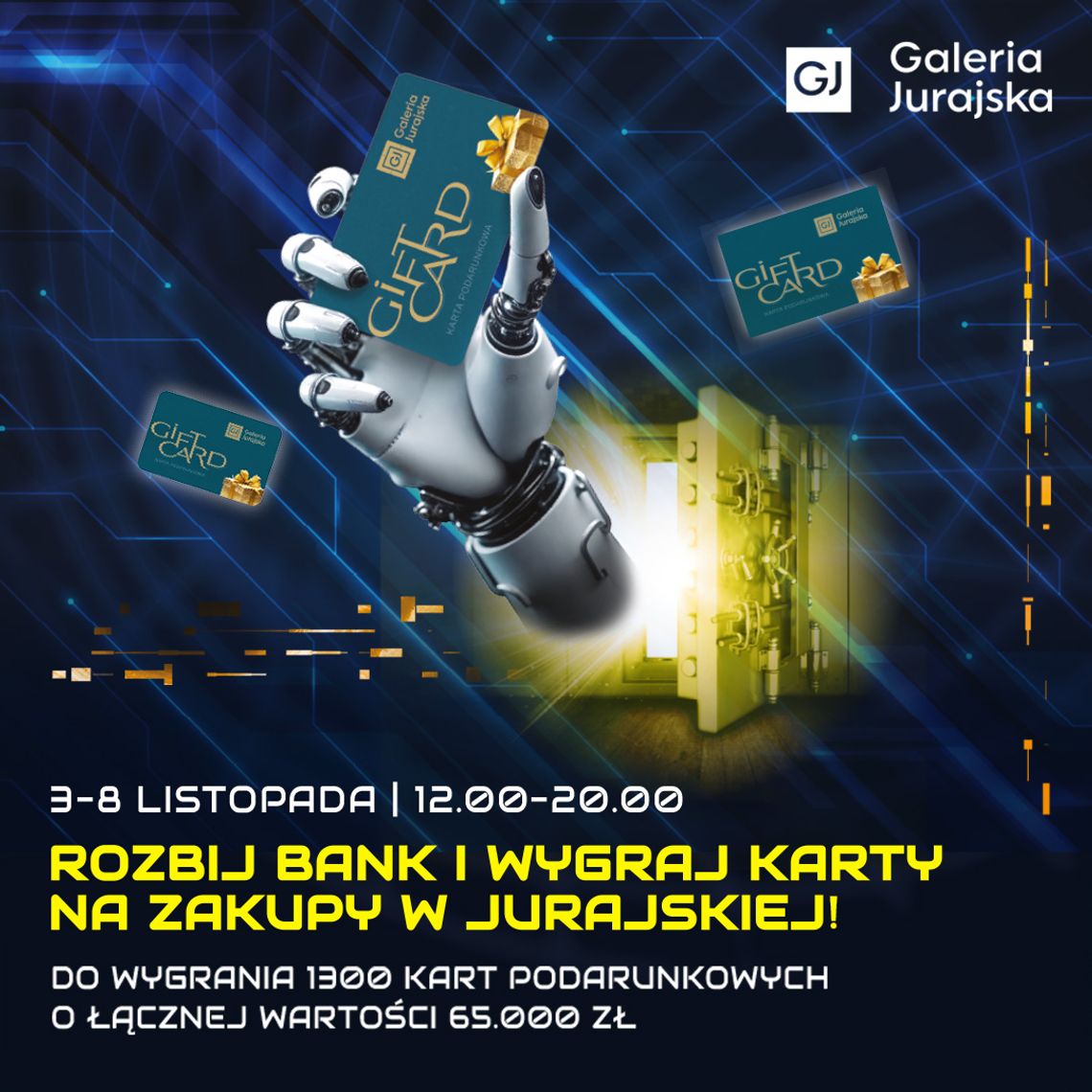 Rozbij bank w Jurajskiej i wygraj karty podarunkowe na kolejne zakupy! Rozbij bank w Jurajskiej i wygraj karty podarunkowe na kolejne zakupy!