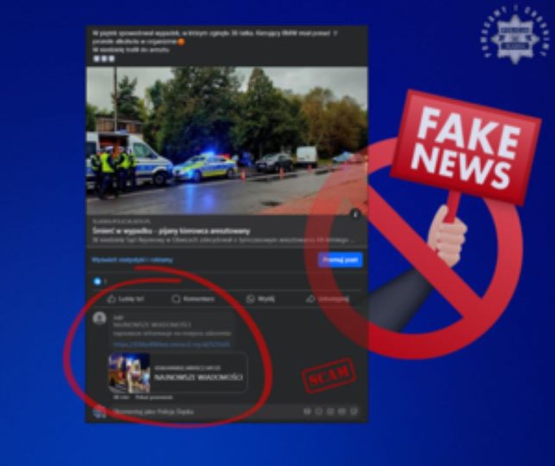 Śląska policja ostrzega przed fałszywymi linkami