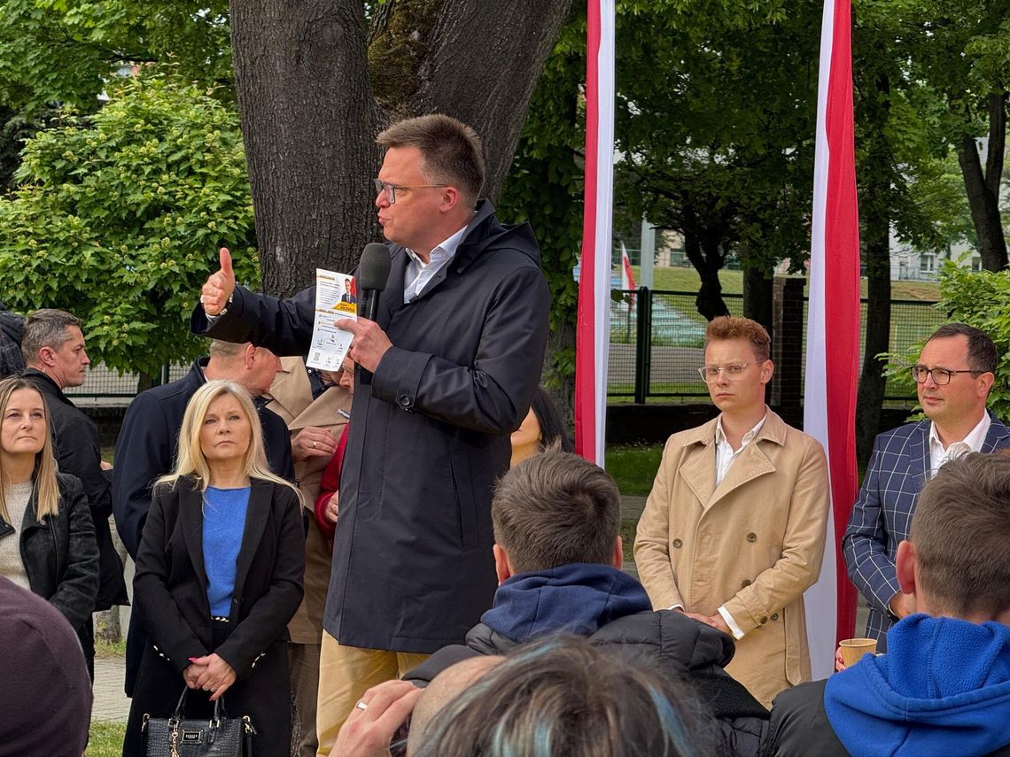 SZYMON HOŁOWNIA w ZAWIERCIU:  X, Fb, TikTok TYLKO DLA DOROSŁYCH!