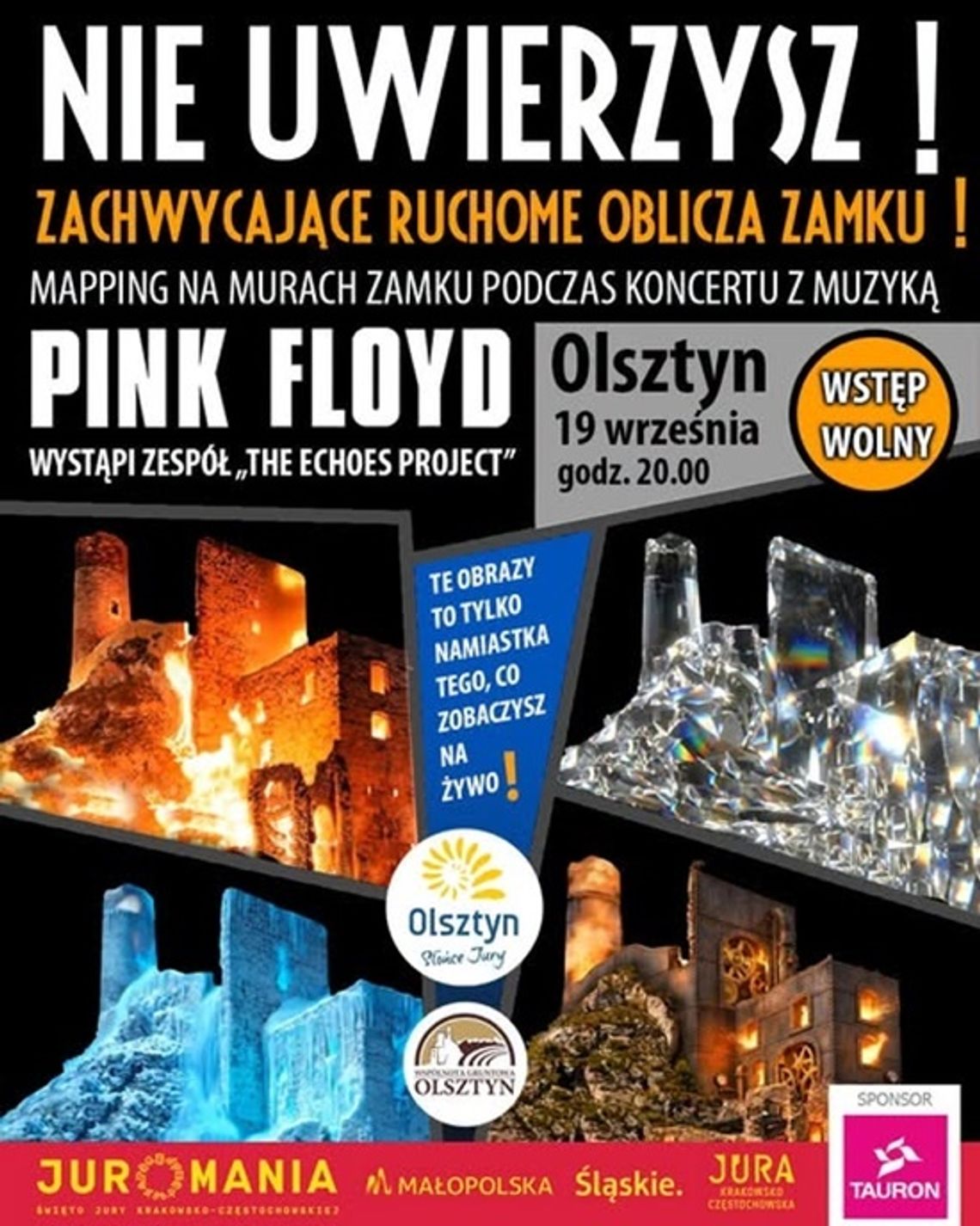 TRE VOCI i Tribute to PINK FLOYD w wykonaniu zespołu The Echoes Project. Juromania w Olsztynie już 19 września TRE VOCI i Tribute to PINK FLOYD w wykonaniu zespołu The Echoes Project. Juromania w Olsztynie już 19 września