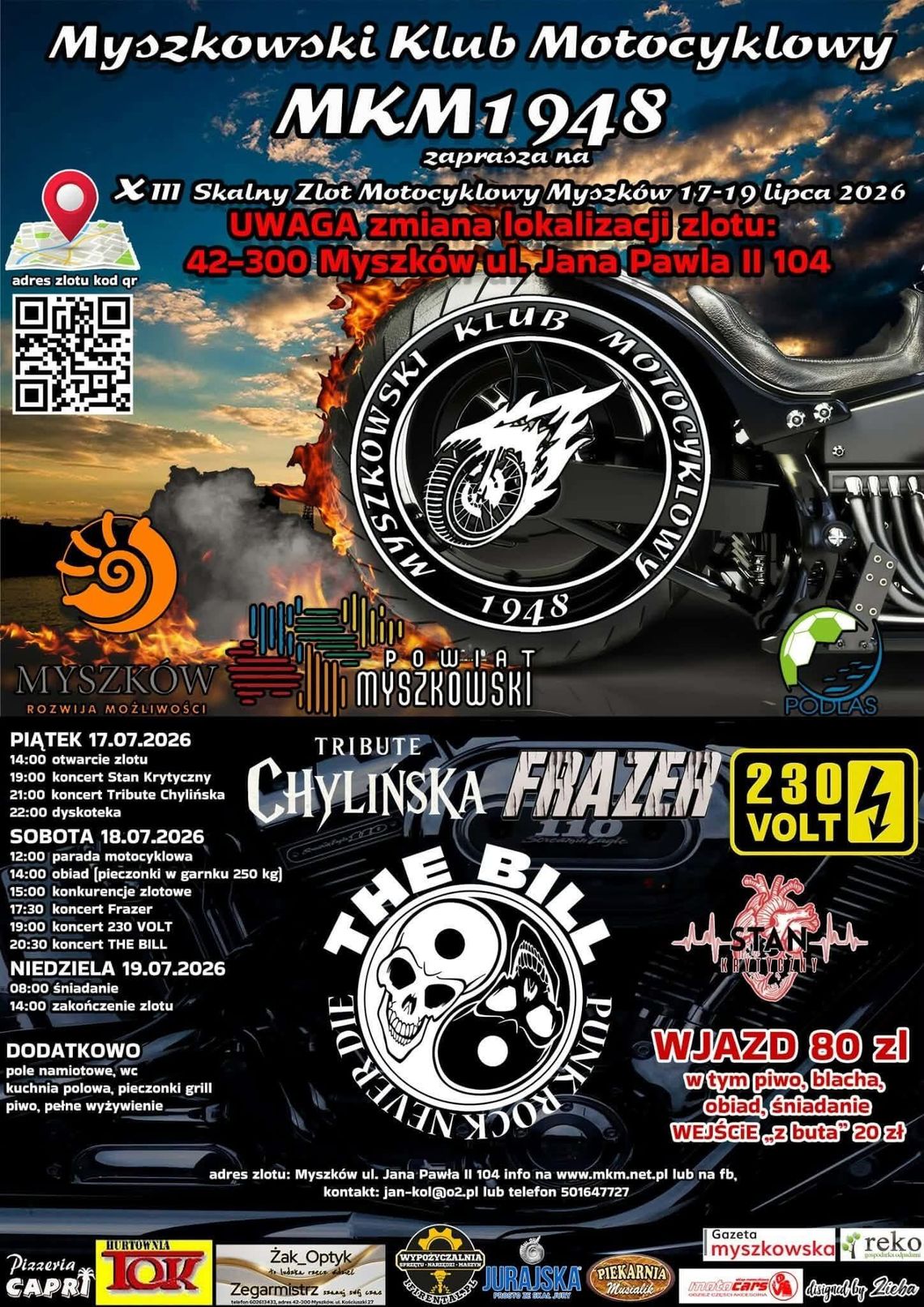 W lipcu Zlot Motocyklowy w Myszkowie. Już po raz TRZYNASTY! W lipcu Zlot Motocyklowy w Myszkowie. Już po raz TRZYNASTY!