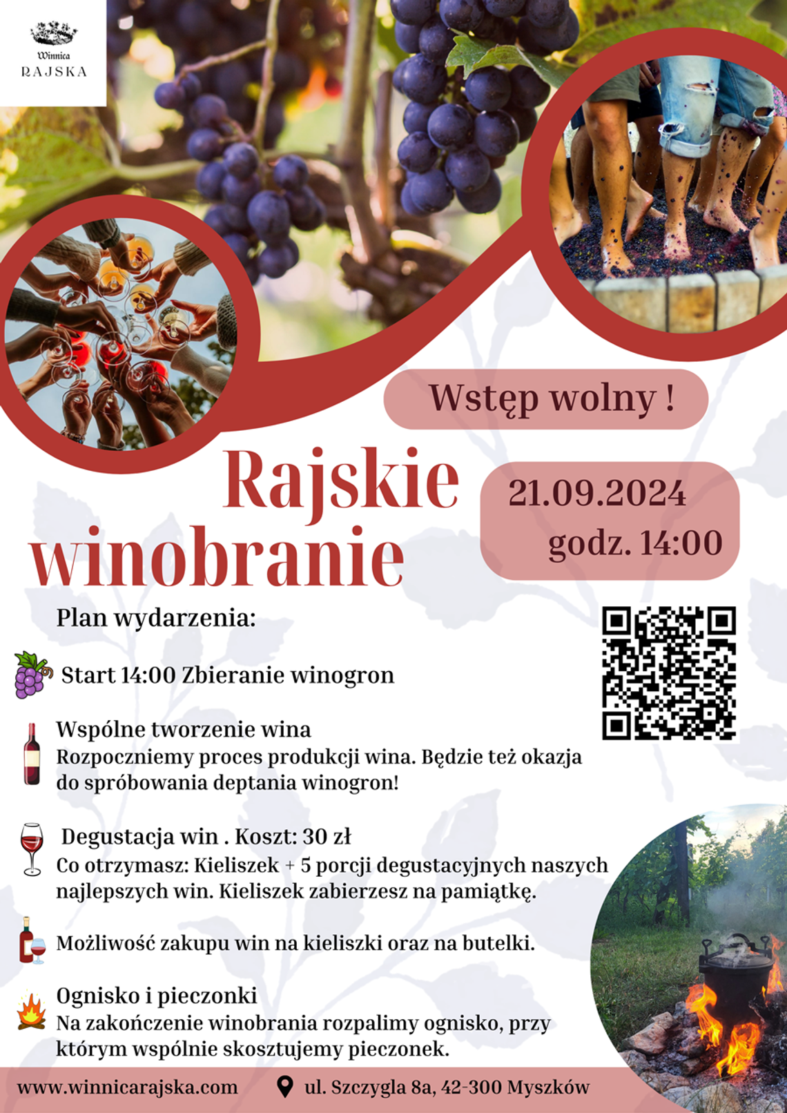 Winnica Rajska zaprasza na winobranie!