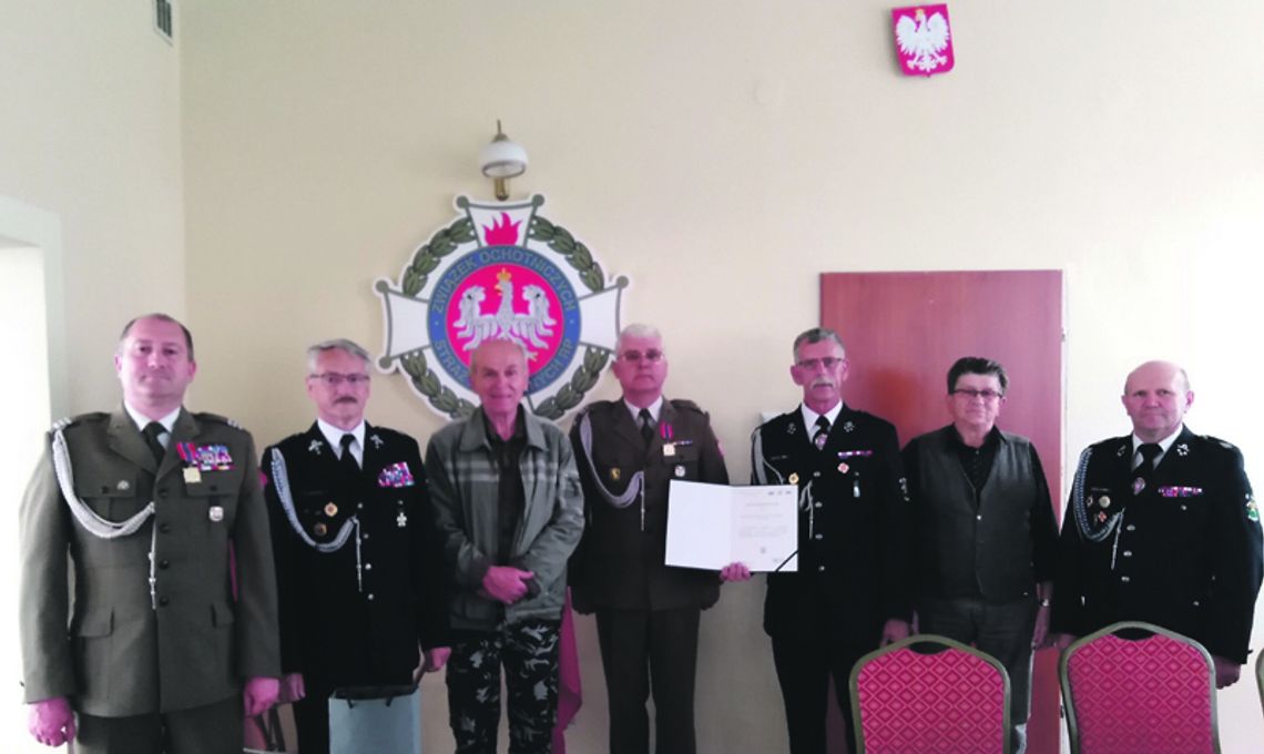 WIZYTA PREZESA OKRĘGU ŚLĄSKIEGO ZWIĄZKU OFICERÓW REZERWY RP W ZAWIERCIU