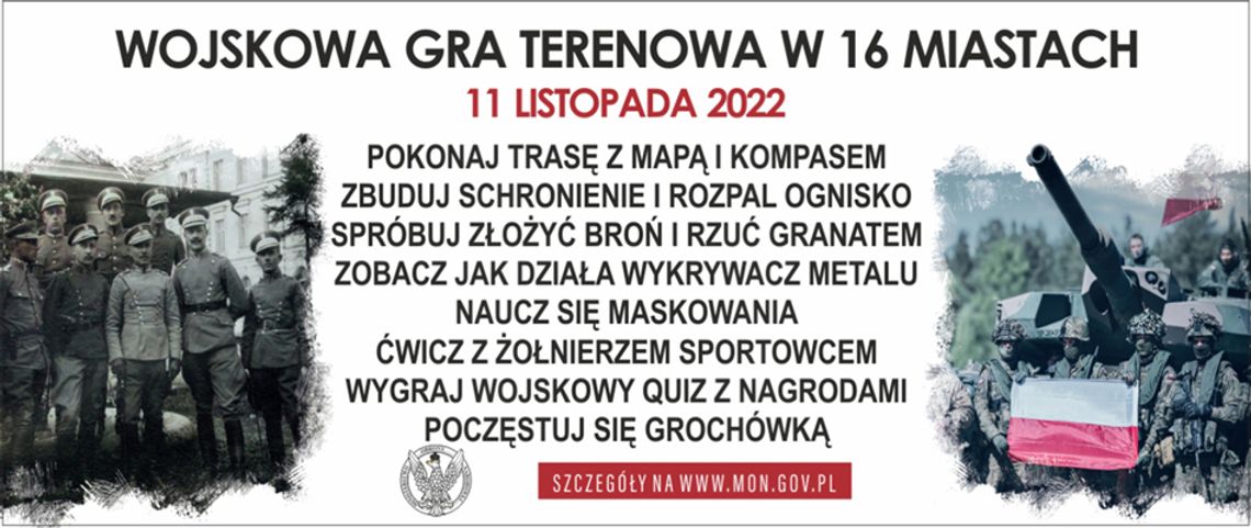 Wojskowa Gra Terenowa z okazji Święta Niepodległości!