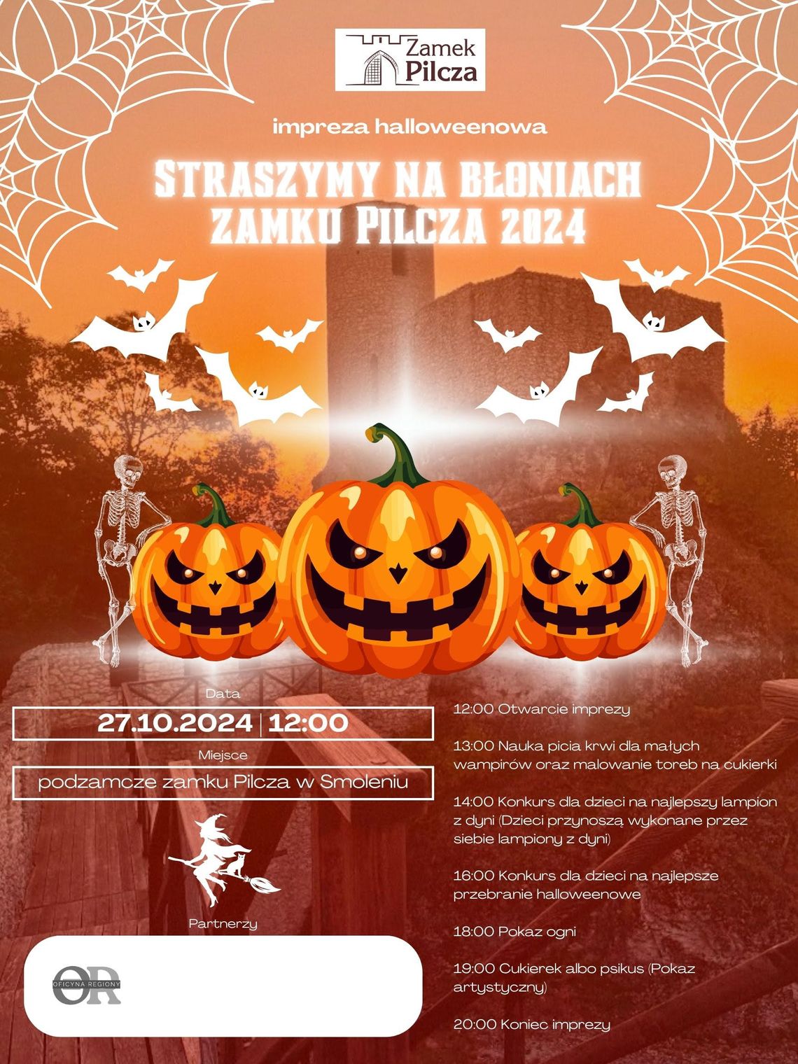 ZAMEK PILCZA ZAPRASZA NA HALLOWEEN