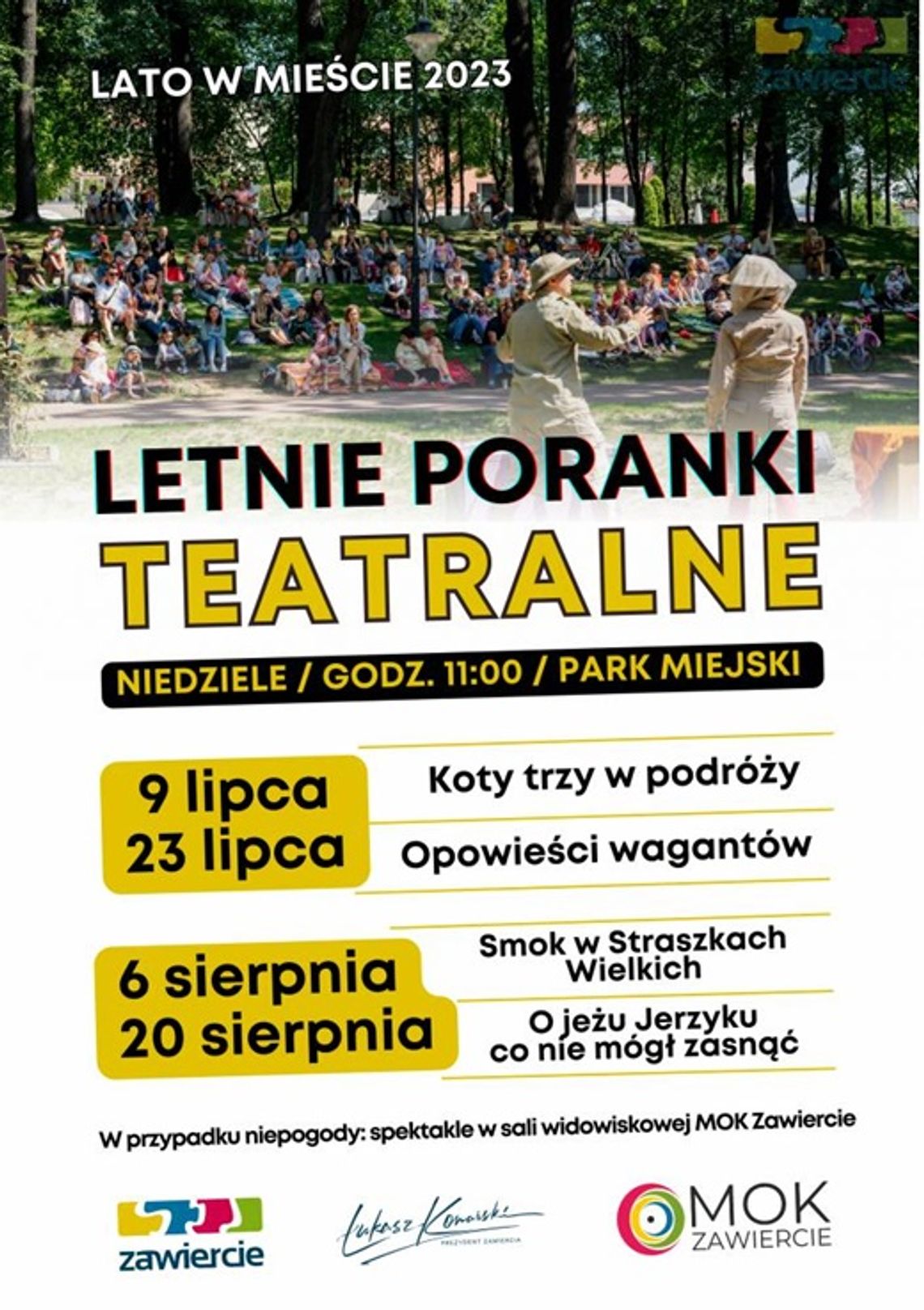 Letnie poranki teatralne w Zawierciu Letnie poranki teatralne w Zawierciu