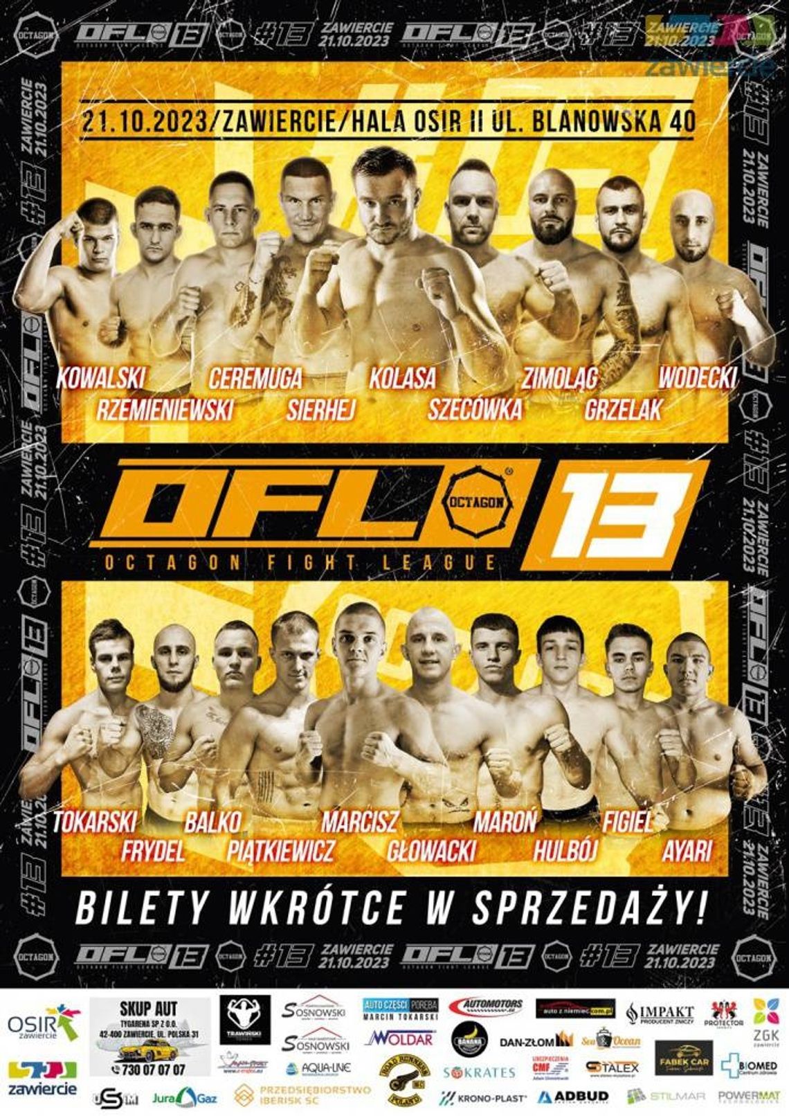 Octagon Fight League 13 w Zawierciu Octagon Fight League 13 w Zawierciu