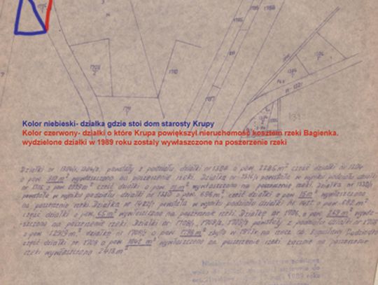 NAJPIERW WYWŁASZCZONE POD RZEKĘ, PÓŹNIEJ WYDZIELONE DLA KRUPY!