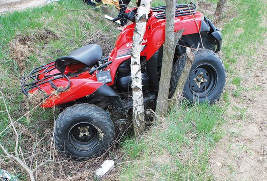 12-LATEK ZMARŁ PO WYPADKU NA QUADZIE