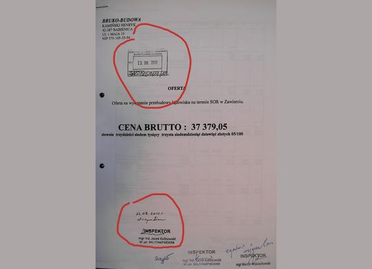 SOR- czy PORC zrobi dziś odbiór budowy?