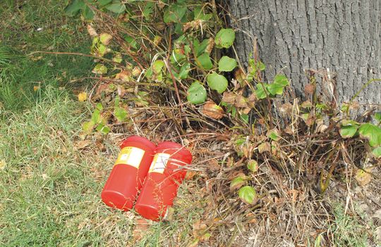 NIEBEZPIECZNE ODPADY MEDYCZNE PRZY DRODZE