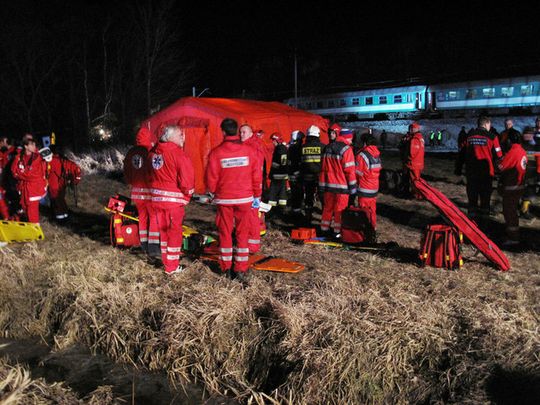 PREMIER I PREZYDENT NA MIEJSCU KATASTROFY