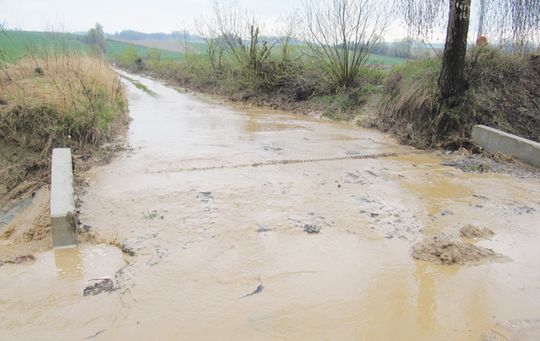 MASY BŁOTA, KAMIENI, GAŁĘZI SPARALIŻOWAŁY PILICĘ