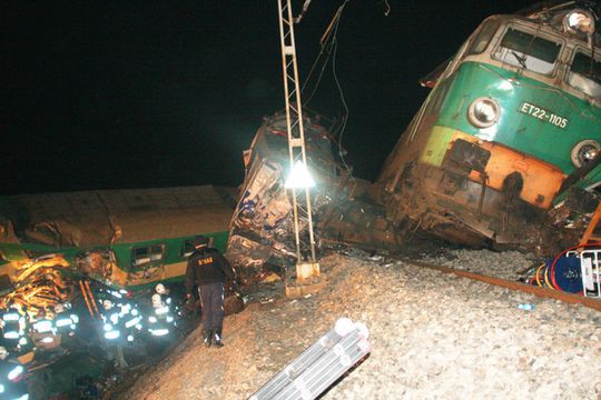 Katastrofa kolejowa w okolicy Szczekocin