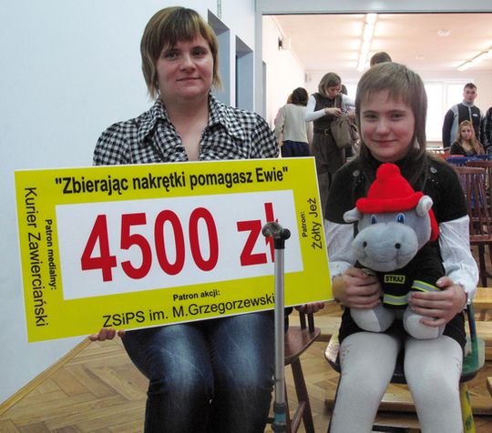 ZEBRALI 4500 ZŁ DLA EWY WIĘCKOWSKIEJ