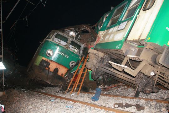 Katastrofa kolejowa w okolicy Szczekocin