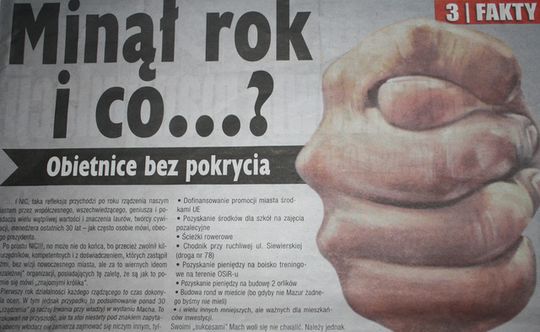 ANONIMOWY POLICZEK DLA WŁADZY