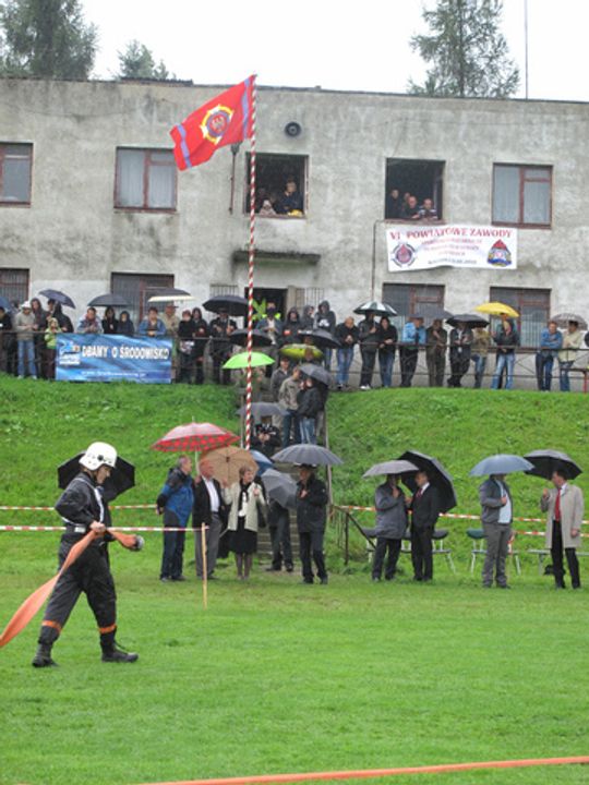 STRAŻACKIE FINAŁY W DESZCZU