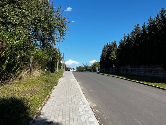 Nowa droga i chodnik na ul. Wiejskiej