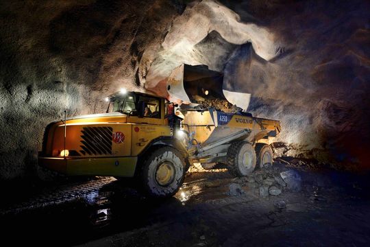 Kopalnia rudy wolframu w Austrii w regione Hote Tauert w rejonie Salzburga