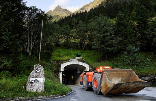 Kopalnia rudy wolframu w Austrii w regione Hote Tauert w rejonie Salzburga